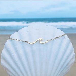 Gold Plated Wave Necklace